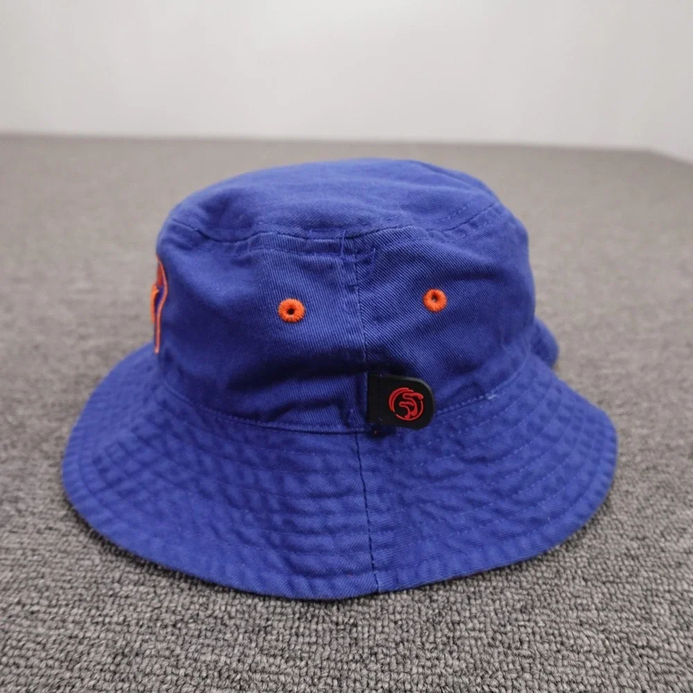 All City New York Hat Bucket Fitted Mens One Size Blue Twill Patch Embroidered